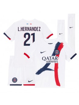 Paris Saint-Germain Lucas Hernandez #21 Dječji Gostujuci Dres kompleti 2024-25 Kratak Rukavima (+ kratke hlače)